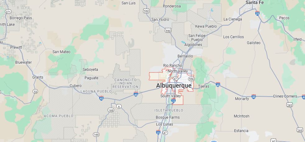 Albuquerque Map